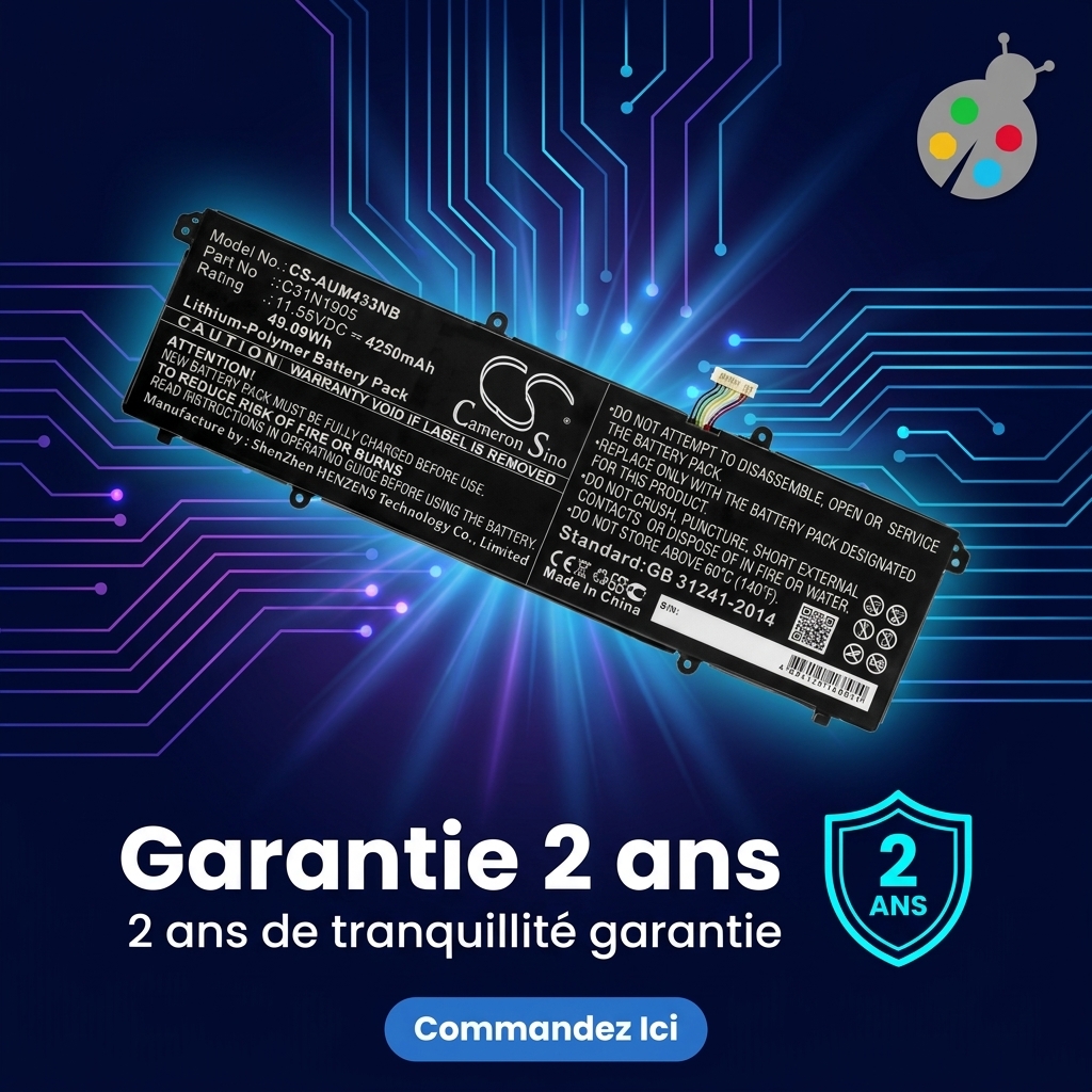 Batterie ordinateur portable asus vivobook 16x x1603za mb157w