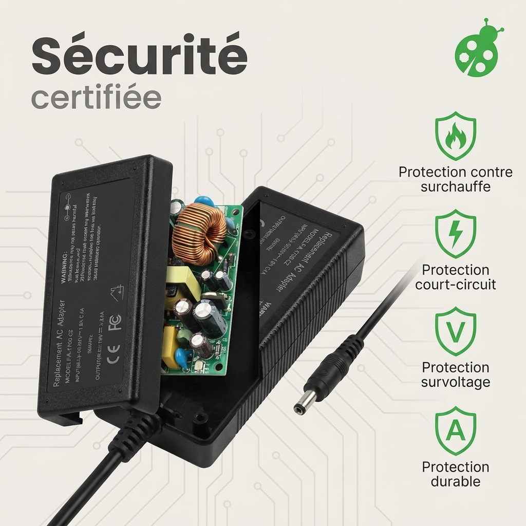 Chargeur ordinateur portable asus p1504ja ej050r
