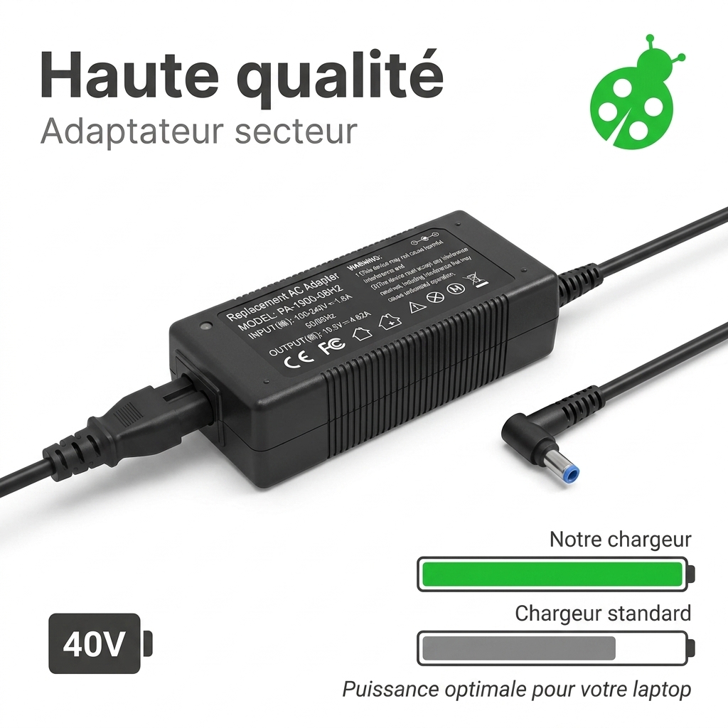 Chargeur ordinateur portable dell latitude 3301