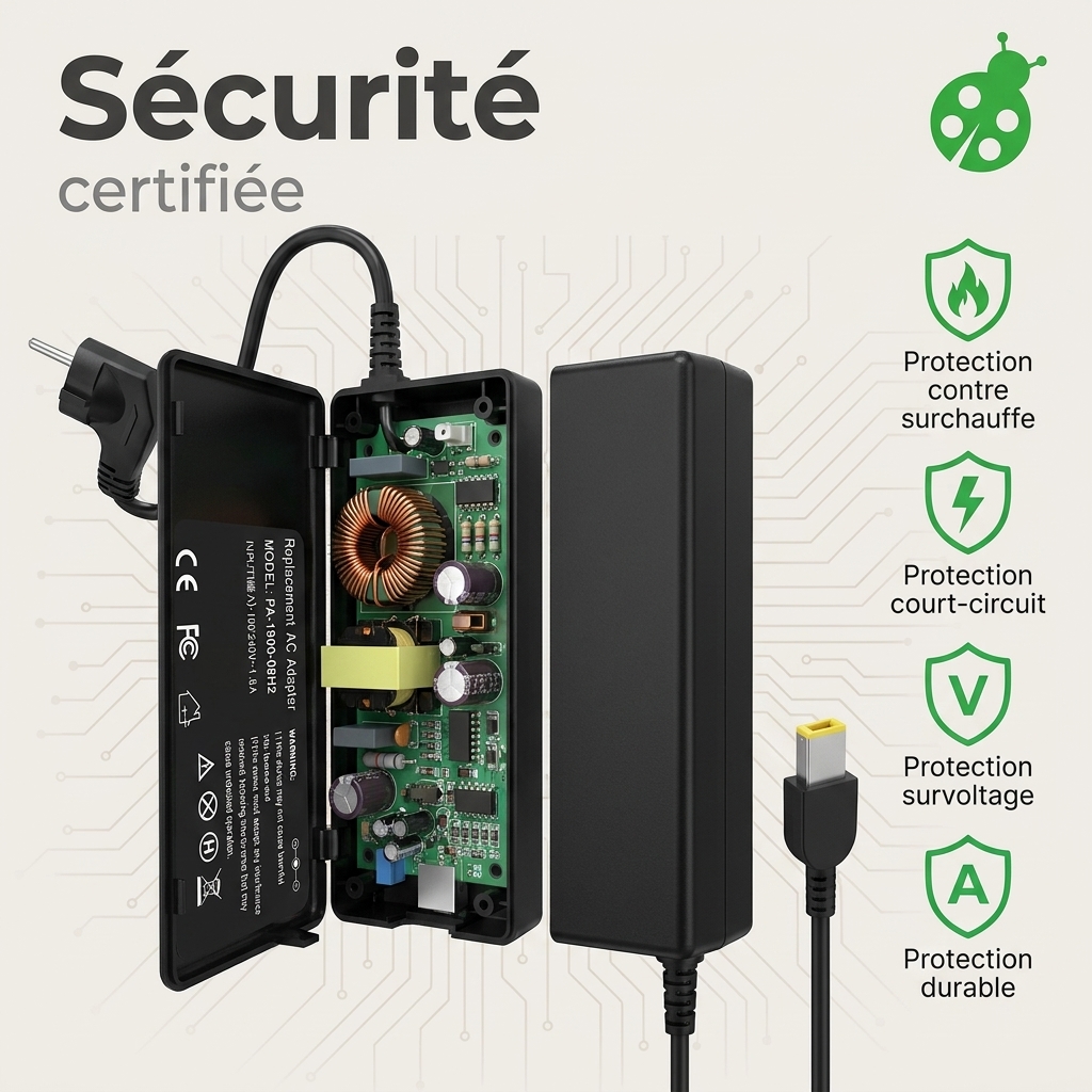 Chargeur ordinateur portable lenovo thinkpad p1 2019