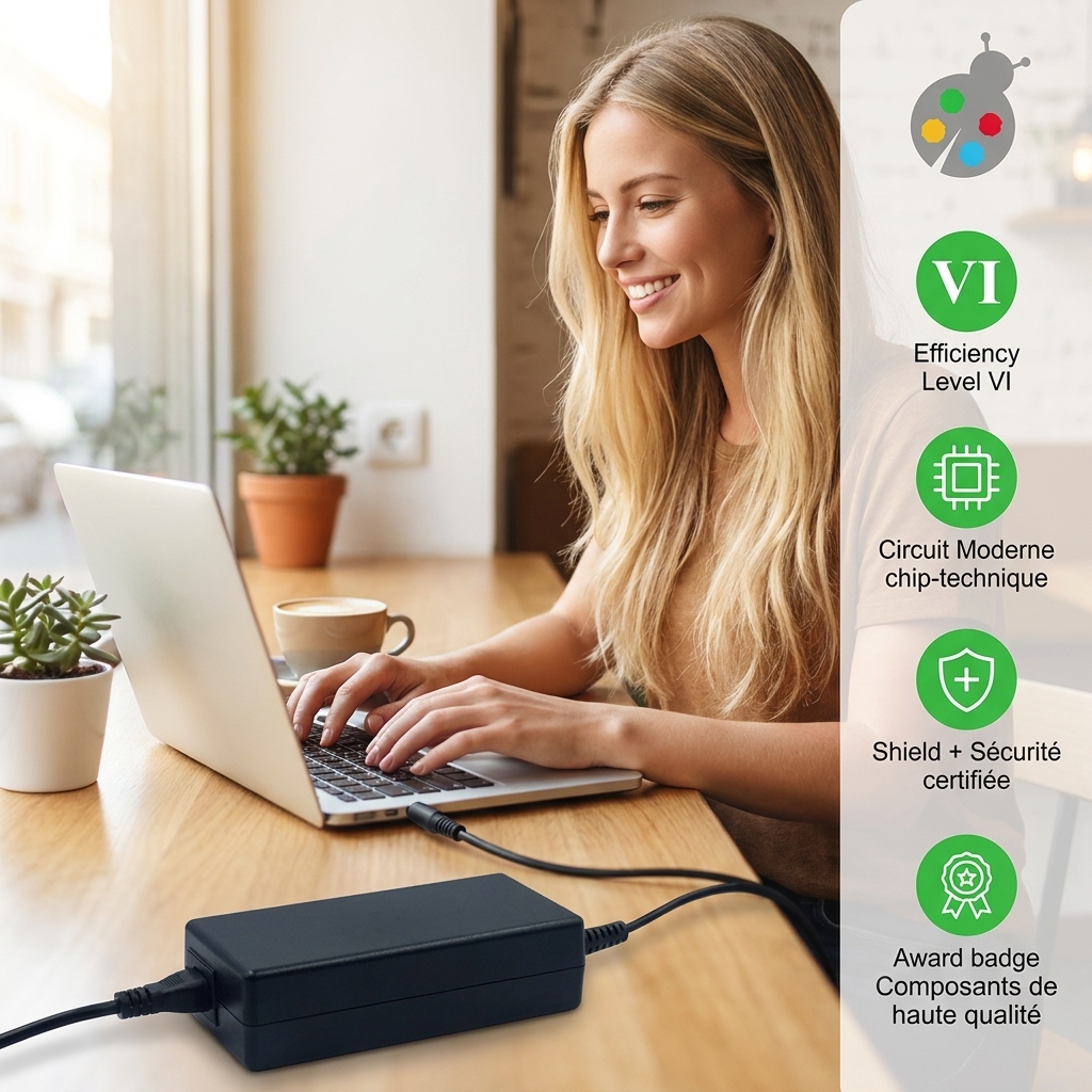 Chargeur ordinateur portable dell inspiron 17 7000 7773 2 in 1