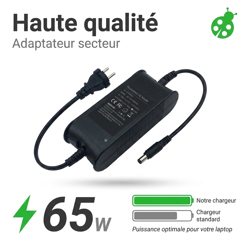 Chargeur ordinateur portable dell latitude 5290
