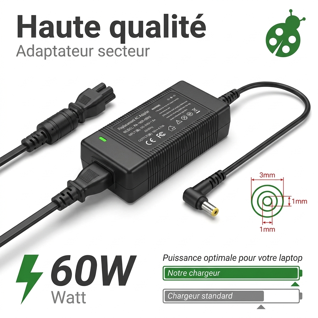 Chargeur ordinateur portable acer aspire a515 54