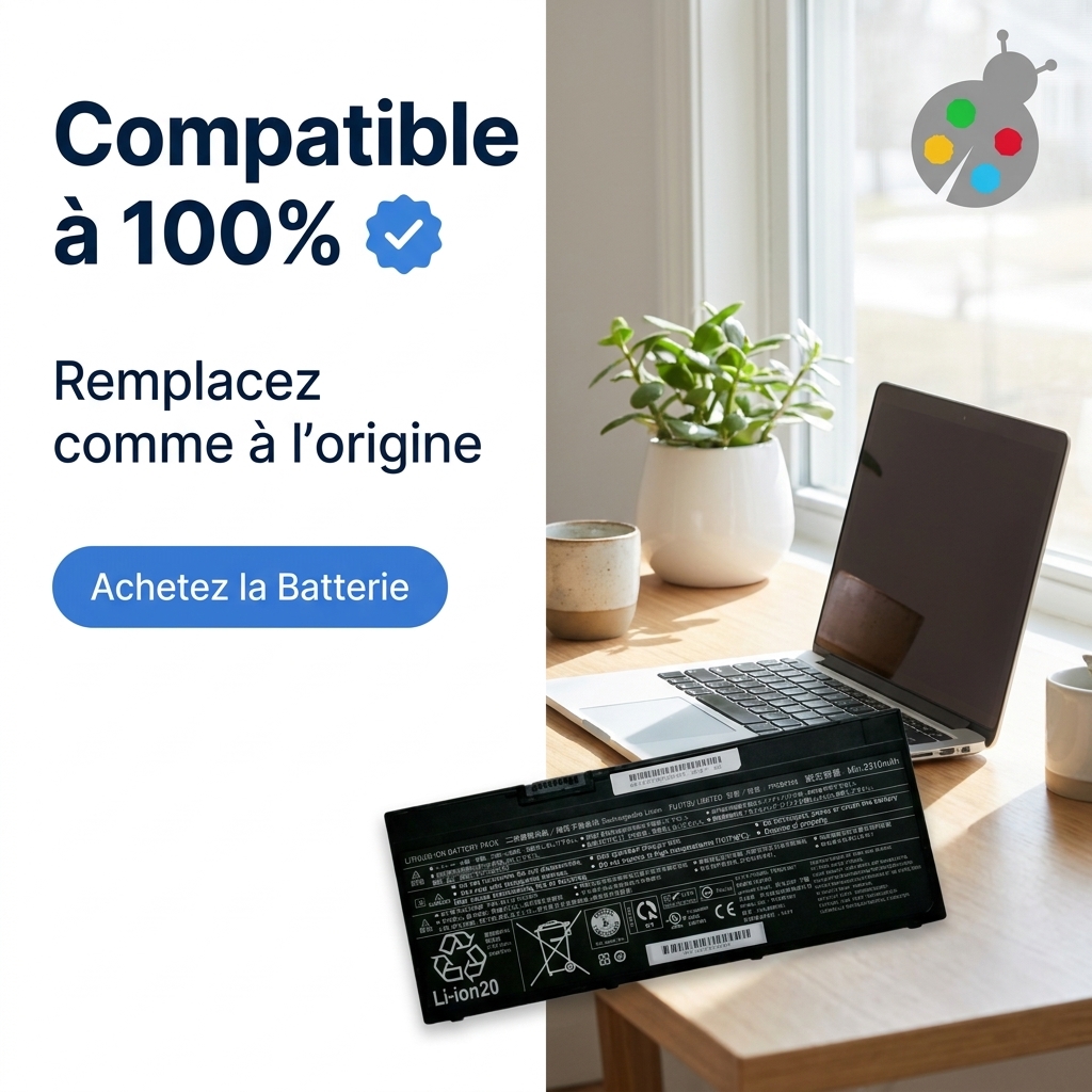 Batterie ordinateur portable fujitsu lifebook e559(vfy e5590m271fnl)