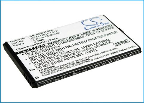 Batterie pda smartphone acer uf424261f 1s1p 