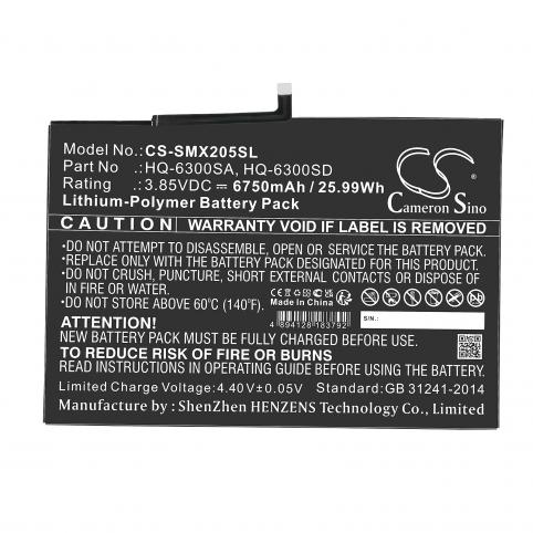 Batterie tablette samsung sm x205