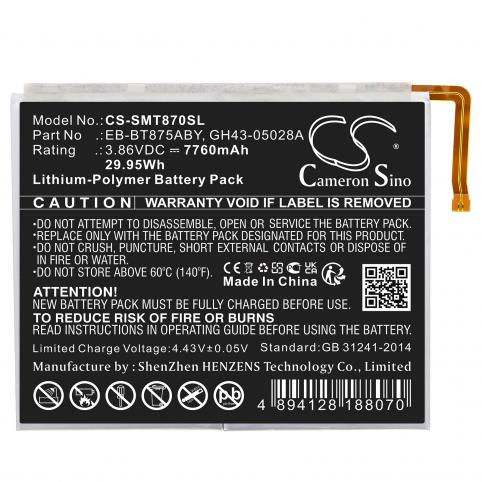 Batterie tablette samsung galaxy tab s7 5g uw 11.0