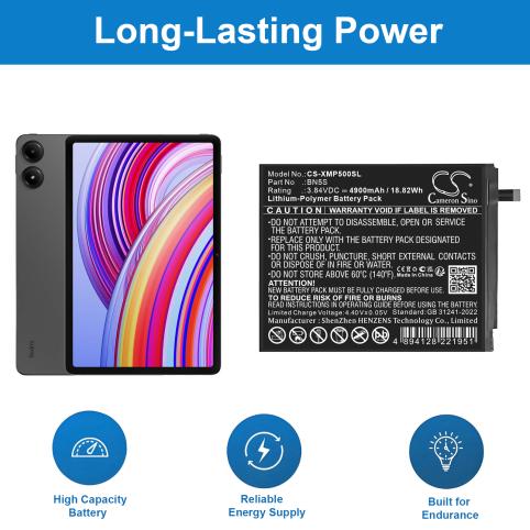 Batterie tablette redmi pad pro