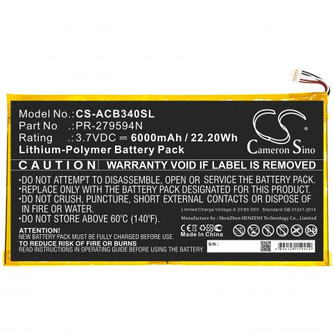 Batterie tablette acer iconia one 10 b3 a40