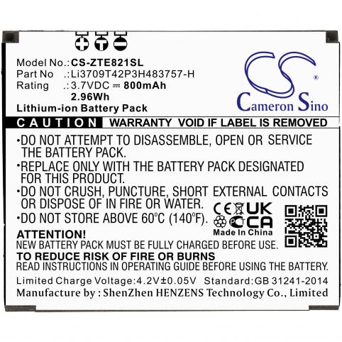 Batterie telephone zte e821