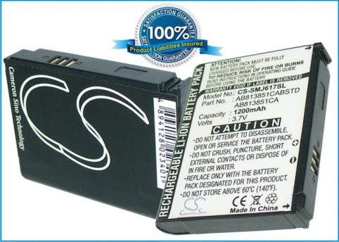 Batterie  samsung noirjack ii , sgh-i617 , sph-m300 , samsung stripe , sph-m300 