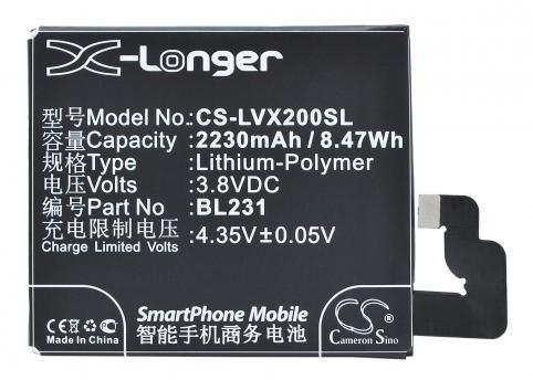 Batterie  lenovo bl231 vibe x2