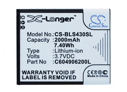 Batterie telephone blu s430u