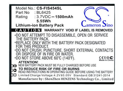 Batterie telephone fly nimbus 8