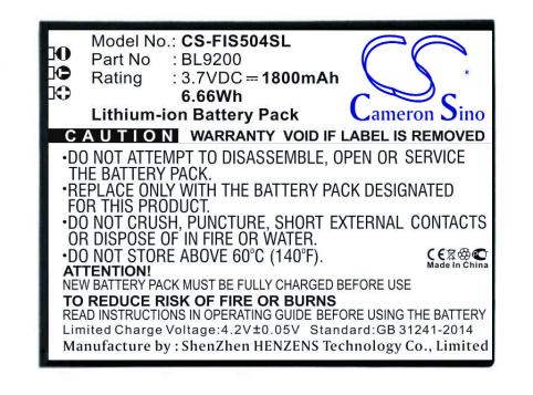 Batterie telephone fly fs504