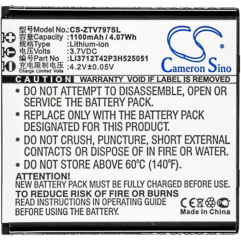 Batterie telephone zte v797