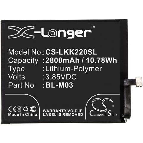 Batterie telephone lg lmk200baw