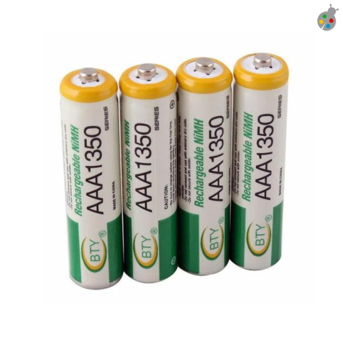  piles rechargeables aaa 1350 mah